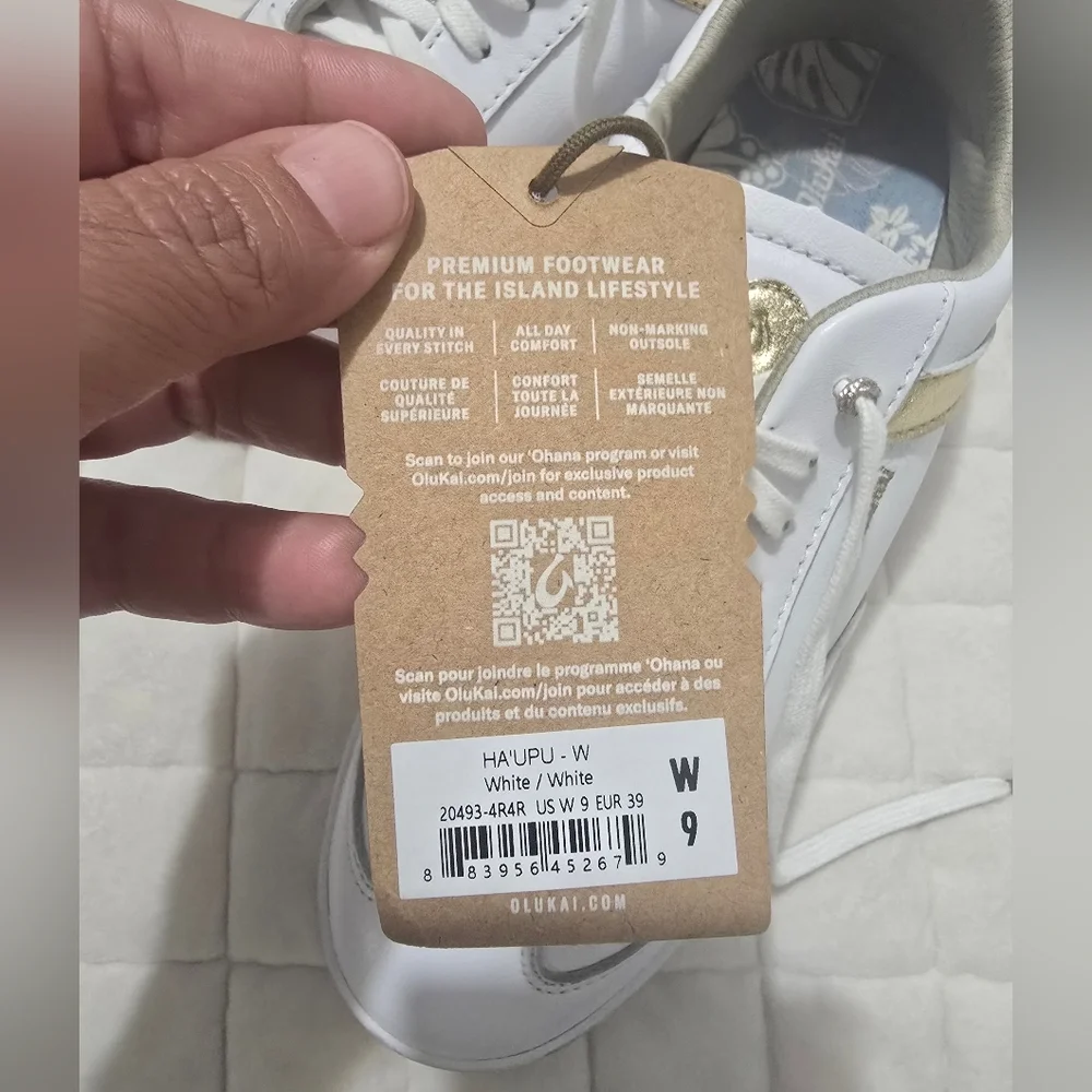 Olukai Ha’Upu Women's Athletic Lrather Sneaker - Size 9 - Picture 3 of 9